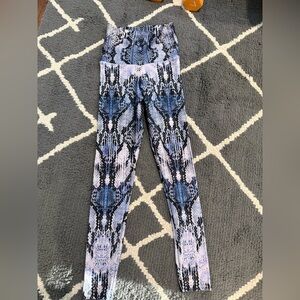 Emily Hsu Sapphire Snake Leggings
